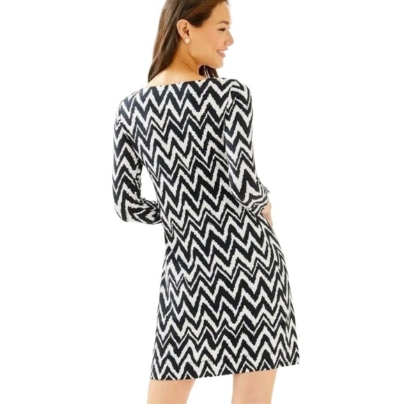 Lilly Pulitzer Sophie UPF 50 Onyx Get Your Chev On Solsafe Tunic Dress XXS - Picture 2 of 11